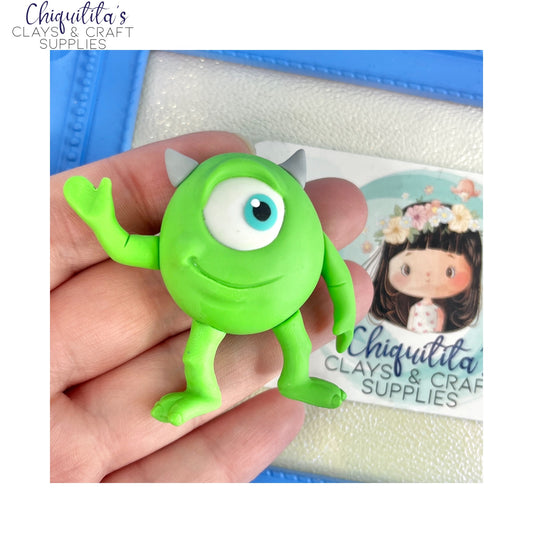 Clay Embellishment: One-eyed Green Monster