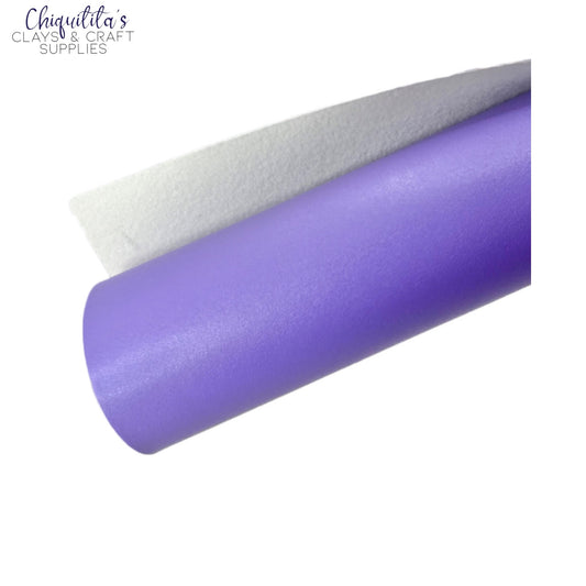 Bow Craft Supplies: Purple Grape - Smooth Faux Leather Sheet