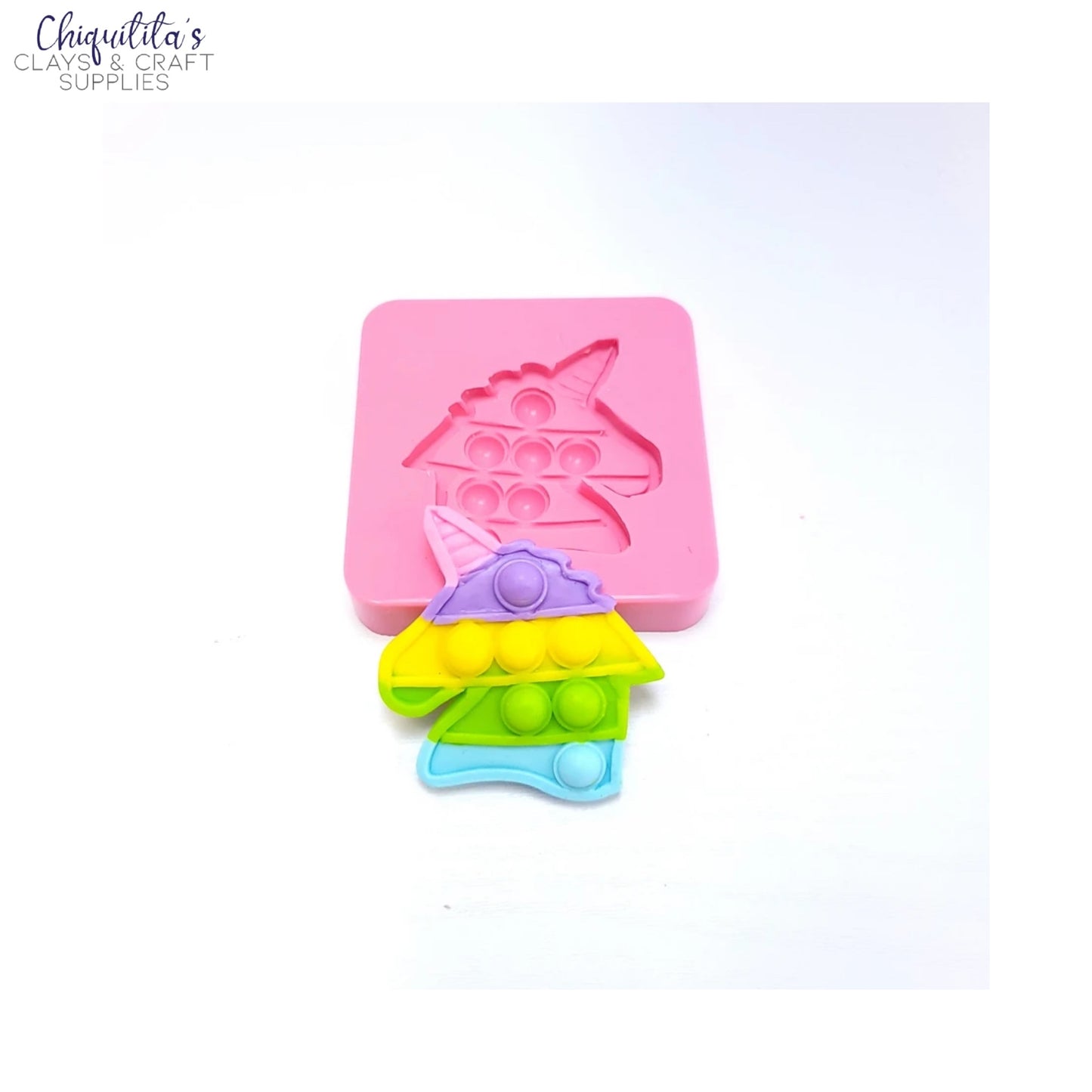 Clay Craft Supplies: NATUCRAFT - Unicorn Pop Silicone Mold