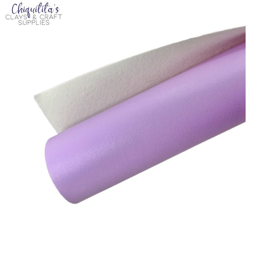 Bow Craft Supplies: Lilac - Smooth Faux Leather Sheet